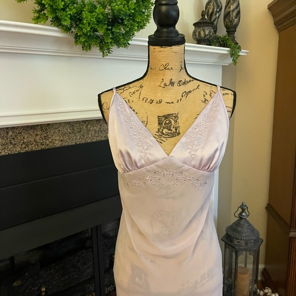 Madison Studio Intimates Lilac Lavender Sexy Ruffle Nightgown Lingerie Large - Picture 6 of 7